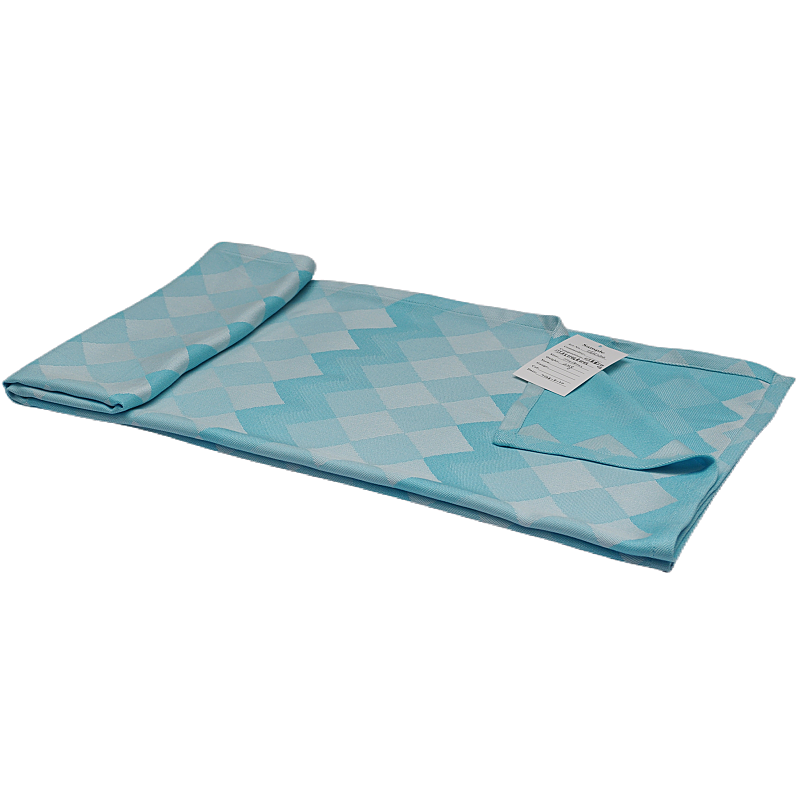 TEH2302 bamboo fiber blanket with artistic botanical pattern styled on modern hotel bed