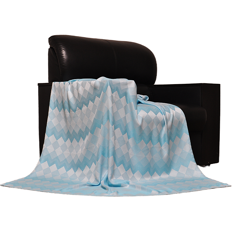 TEH2302 luxury 100 percent bamboo fiber blanket with artistic botanical pattern for modern hotel bedding