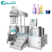 Guanyu 50L Vacuum Homogenizer Oil Emulsifying Machine Mixer Cake Gel Body Skin Cream Emulsifier Making Machine Cream