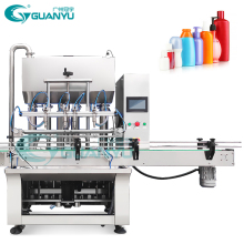 Guanyu New Arrival Automatic Plc Honey Filling and Capping Machine Liquid Soap Hand Wash Piston Filler
