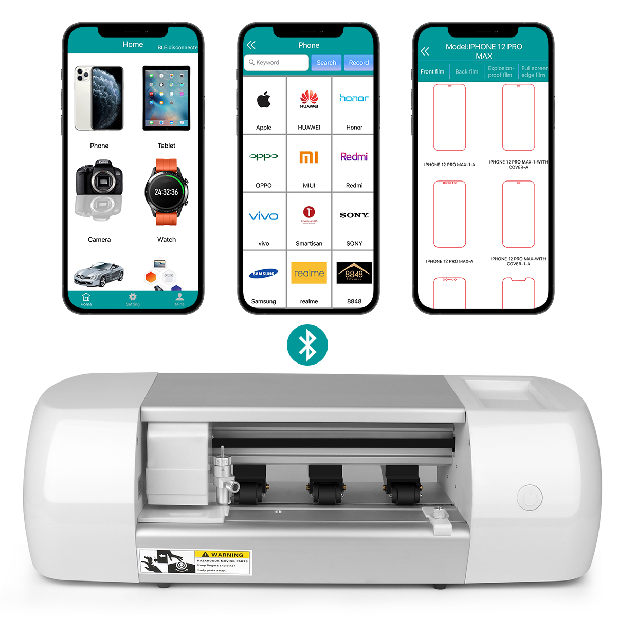 Shenzhen Teneth anti-fingerprint, anti-scratch sticker cutting machine ...