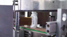 Labeling of roll on bottles