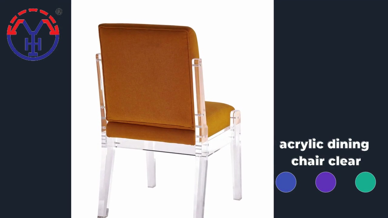 acrylic dining .chair clear.