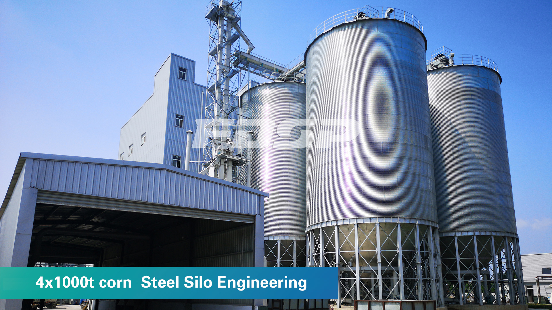 4x1000t corn silo project