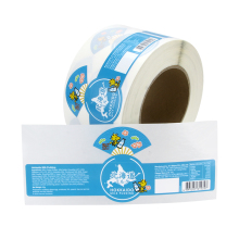 Supplier Custom Size Food Label Packaging Sticker Waterproof and Oilproof Free Sample