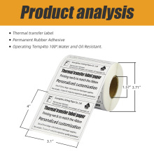 Wholesale heat transfer thermal label sticker made in china jflabel