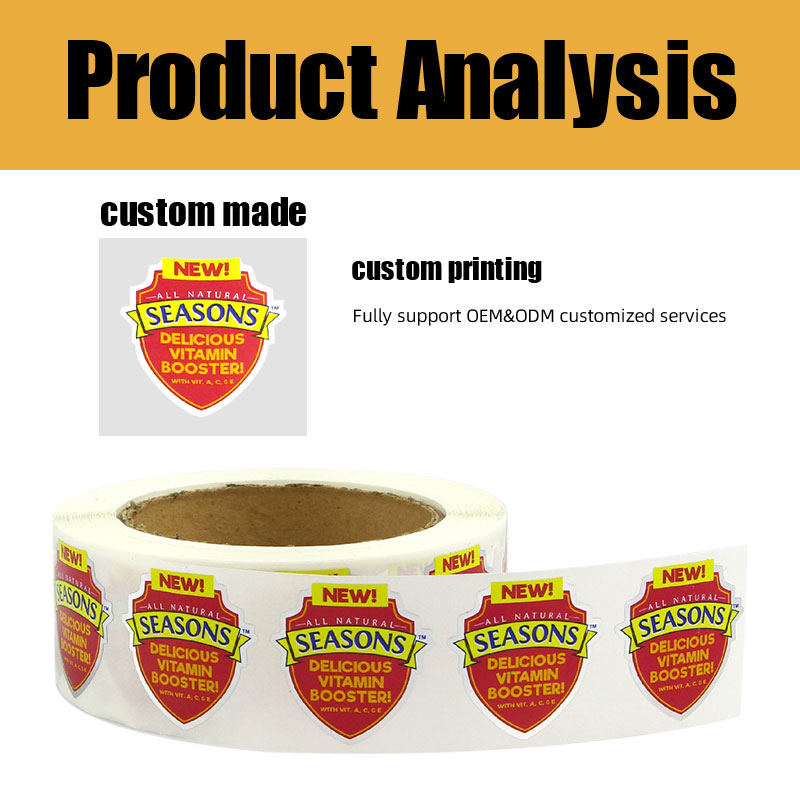 Custom Adhesive Food Label Sticker Manufacturer