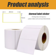 Thermal transfer label stickers for shipping barcode labels