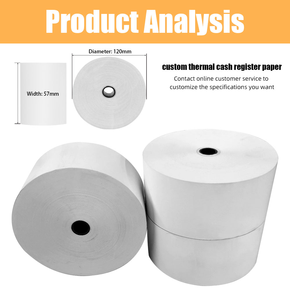 Custom ATM machine paper thermal paper roll cash register roll manufacturer
