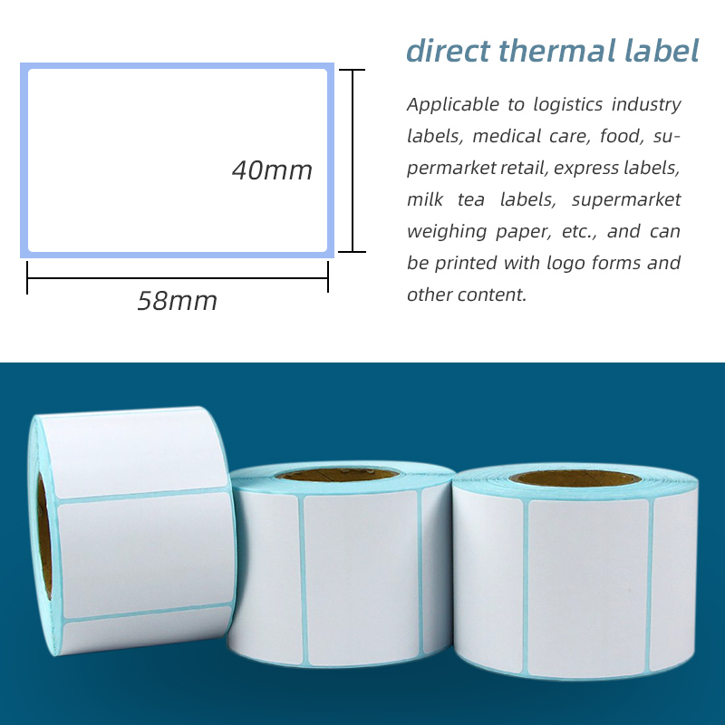 Wholesale barcode label sticker thermal paper manufacturer