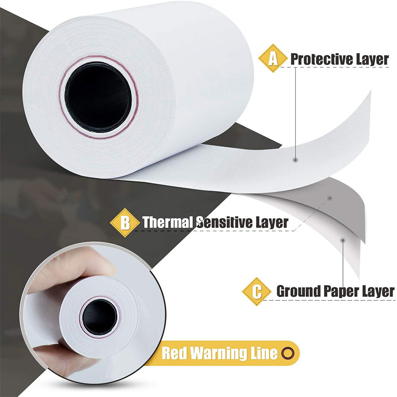 Wholesale POS machine paper roll cash register paper manufacturer jflabel