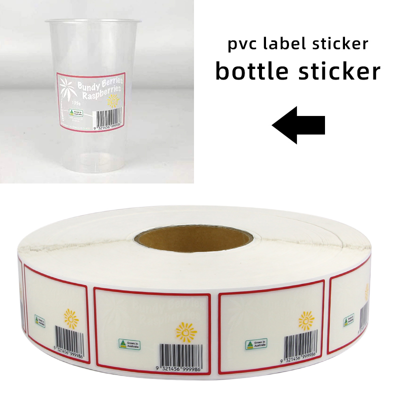 PVC transparent sticker for bottle