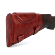 TOURBON Leather Rifle Buttstock Cheek Rest Pad