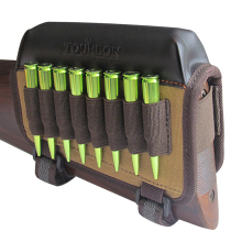 TOURBON Gun Buttstock Cheek Rest Pad Rifle Ammo Holder
