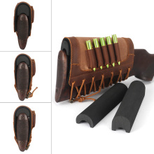 TOURBON Rifle Buttstock Shell Holder Cartridge Pouch Gun Stock Cheek Rest 3 Eva Foam Pad