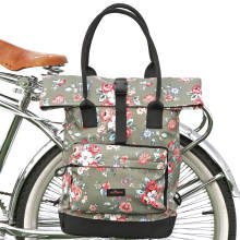 TOURBON Nylon Roll-top Clip-On Bike Panniers Women's Shoulder Tote Bag