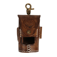 TOURBON Vintage Portable Golf Ball Holder for 2 Balls