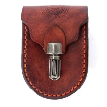 TOURBON Leather Waist Belt Golf Ball Pouch