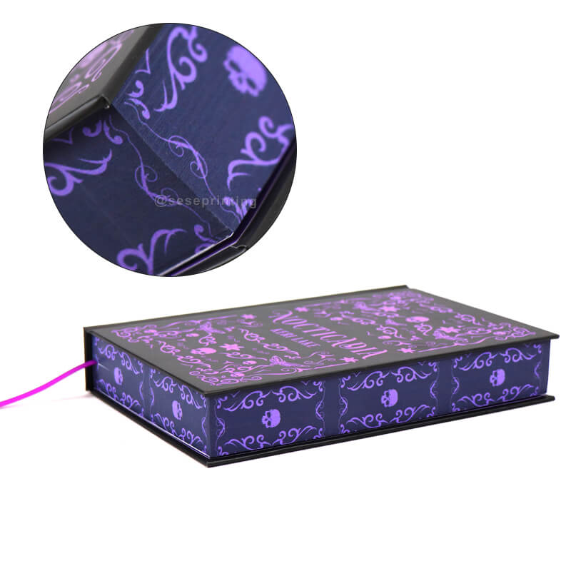 Purple Foiled Hardcover Special Edition Book Printed Sprayed