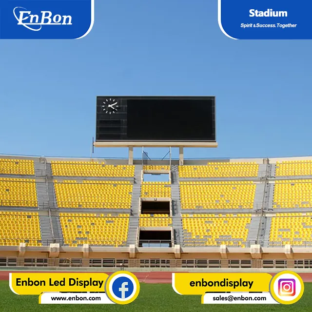 Panneau d'affichage de Pantallas d'écran LED de stade Affichage visuel extérieur de publicité de panneau d'affichage | Fabricant de Chine | Enbon