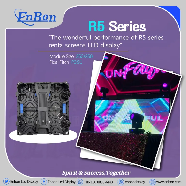 R5 Series Waterproof Ultra HD Advertising หน้าจอแสดงผล LED ในร่ม | เช่ากลางแจ้ง Truss led display screen module