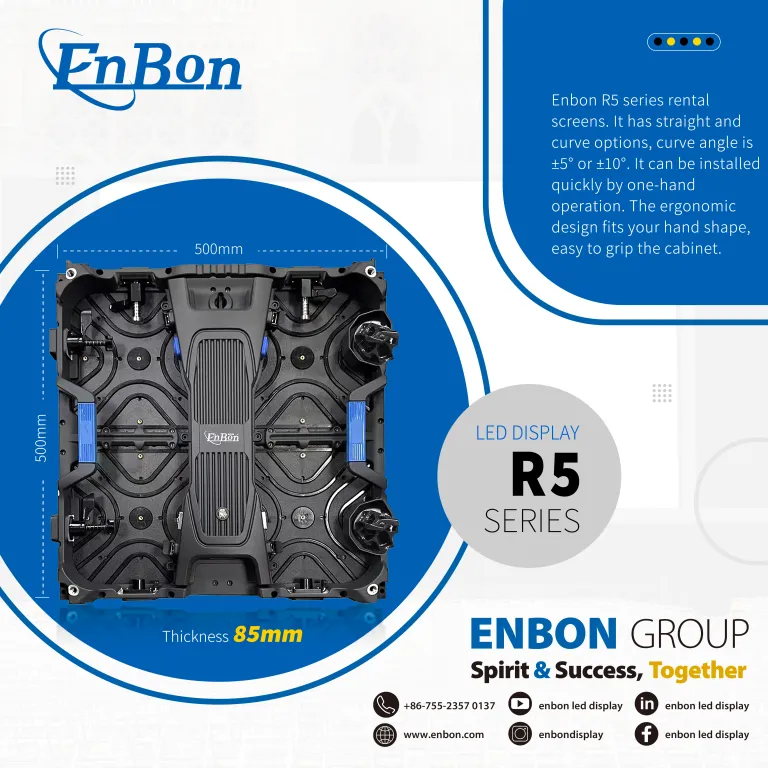 Enbon R5 ฉากหลังเวทีคุณภาพดีที่สุดจอ LED เช่าจอม่านบาง | Enbon China