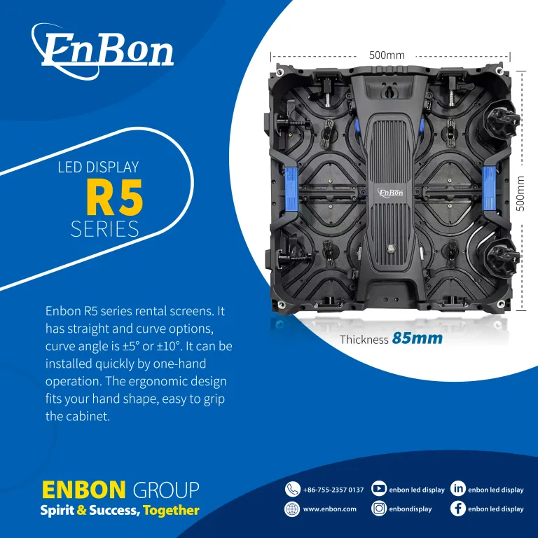 Enbon R5 Series Stage Background Thin Screen Display Schermo LED per esterni per interni a noleggio|Enbon Cina