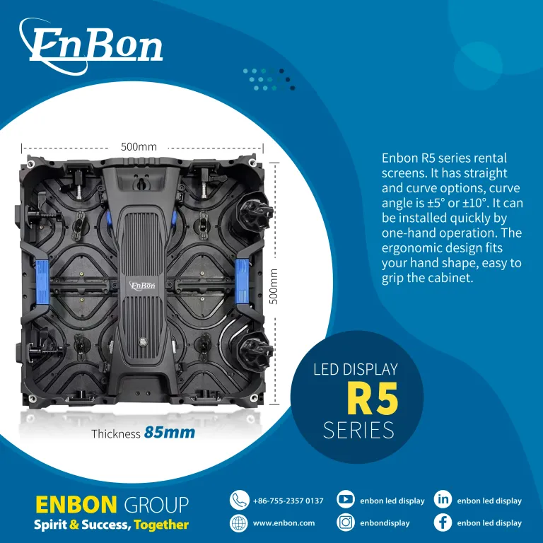 Арендный светодиодный экран для видеостен Enbon R5 Series HD Video Wall Stage Back|Enbon China