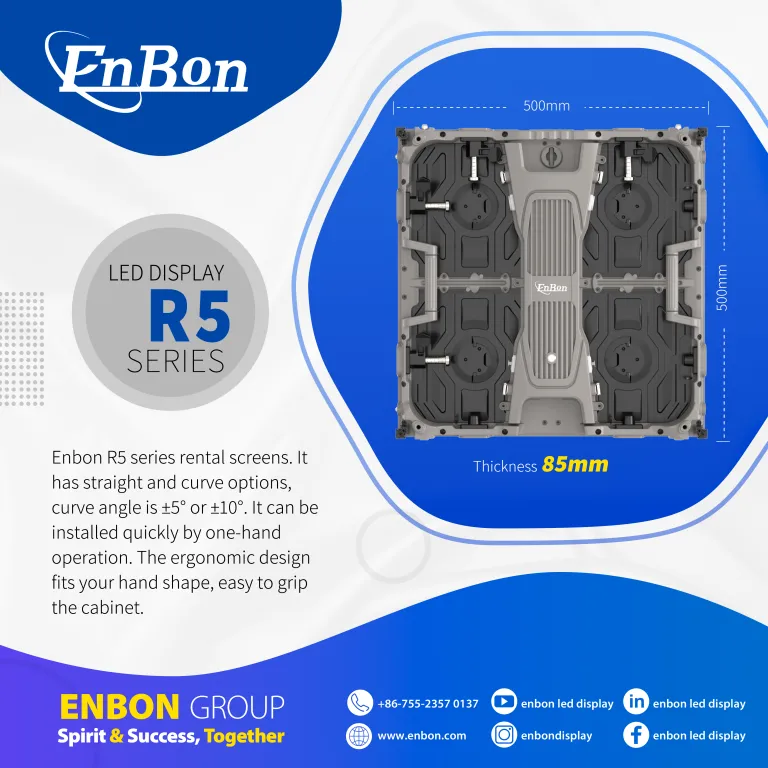 จอแสดงผล LED สำหรับเช่า HD ที่ดีที่สุด R5 Series LED Wall | Enbon China