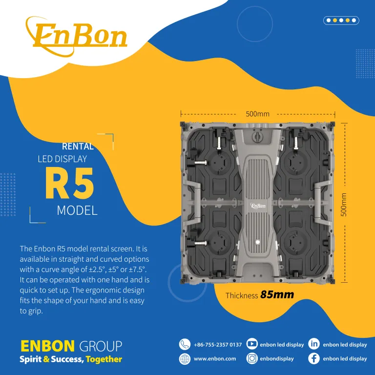 An ninh ổn định cho phép lắp đặt nhanh chóng màn hình LED cho thuê trong nhà và ngoài trời|Enbon China