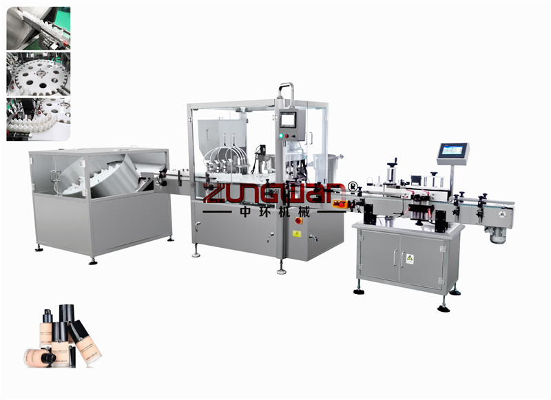  China ZHLD-1641L Automatic lotion filling and capping machine manufacturers - Zungwan 