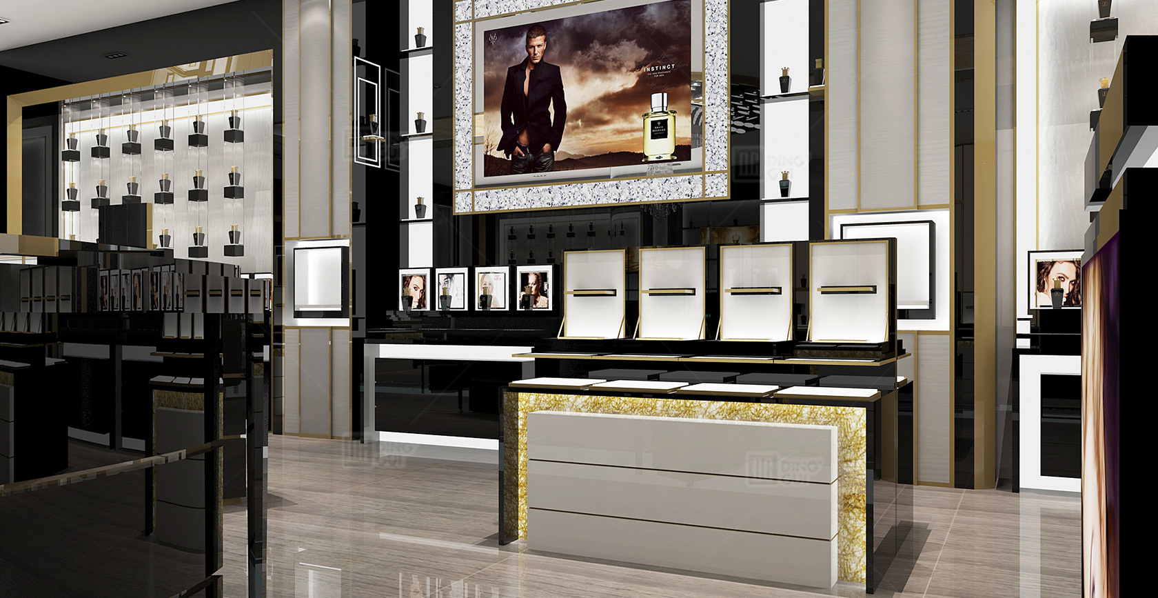 high-end perfume display case perfume display cabinet | DG Display Showcase