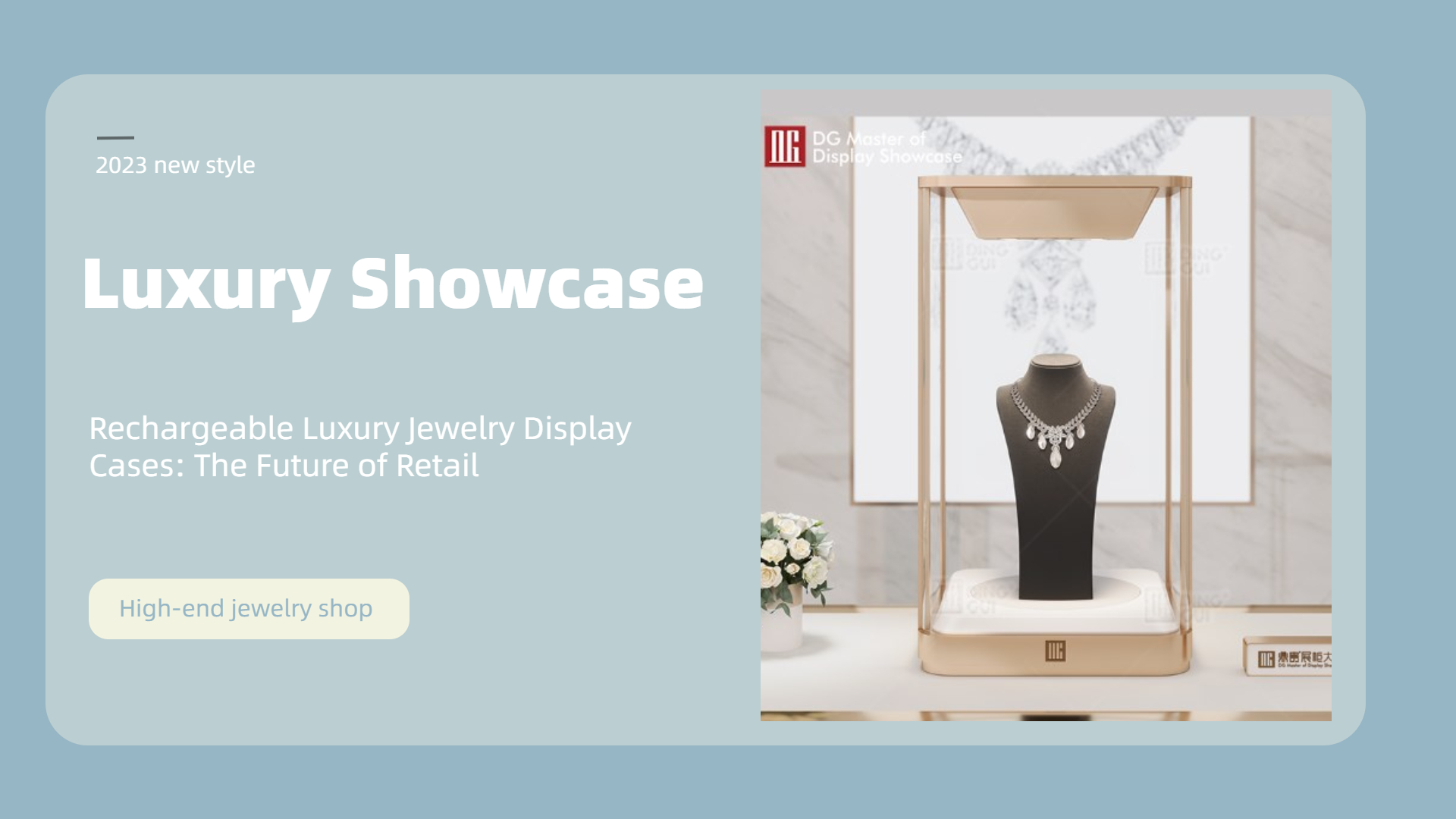 Rechargeable Luxury Jewelry Display Cases The Future of Retail DG