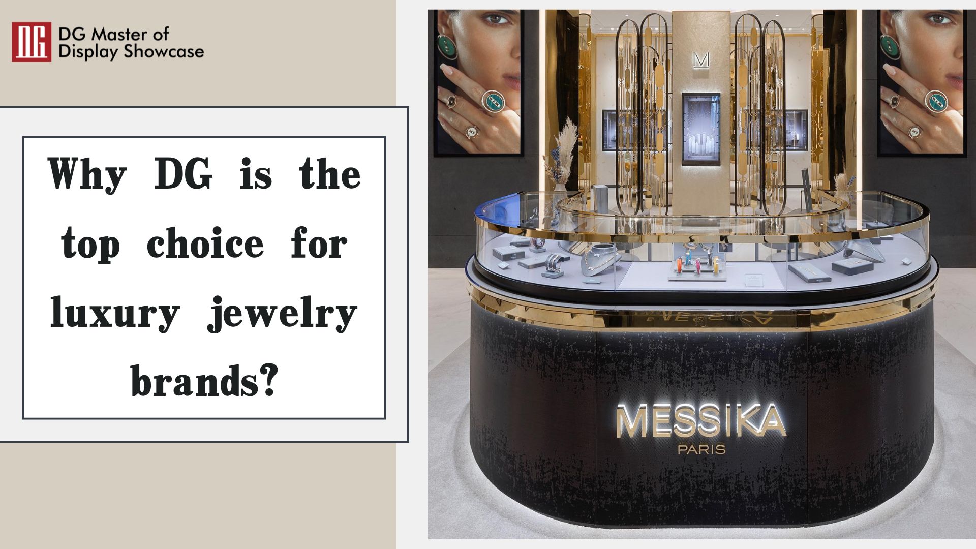 Why DG is the top choice for luxury jewelry brands? | DG Display Showcase