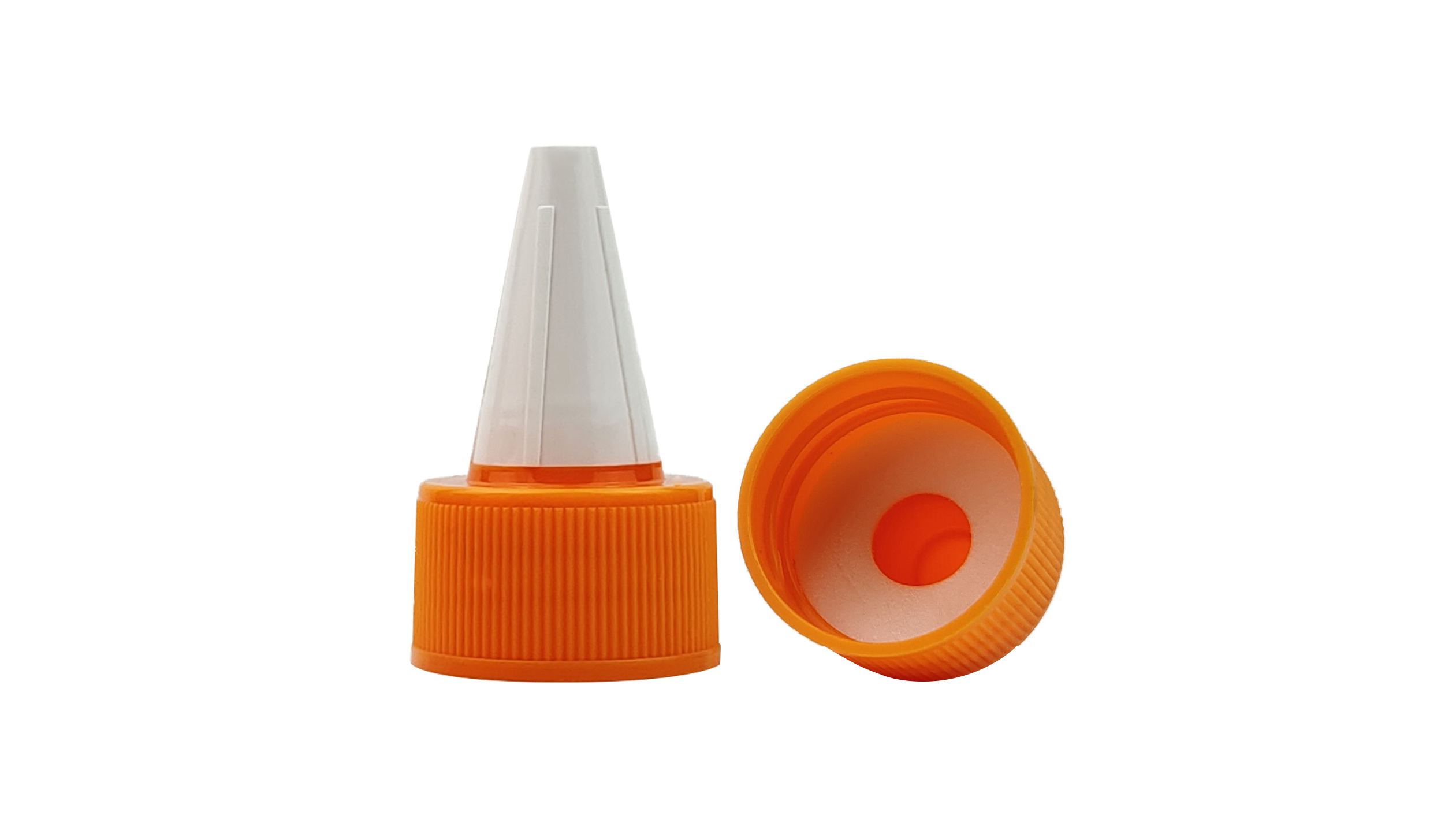 MIG Packaging 28/410 Orange Plastic Pointed Mouth Screw Lids MG