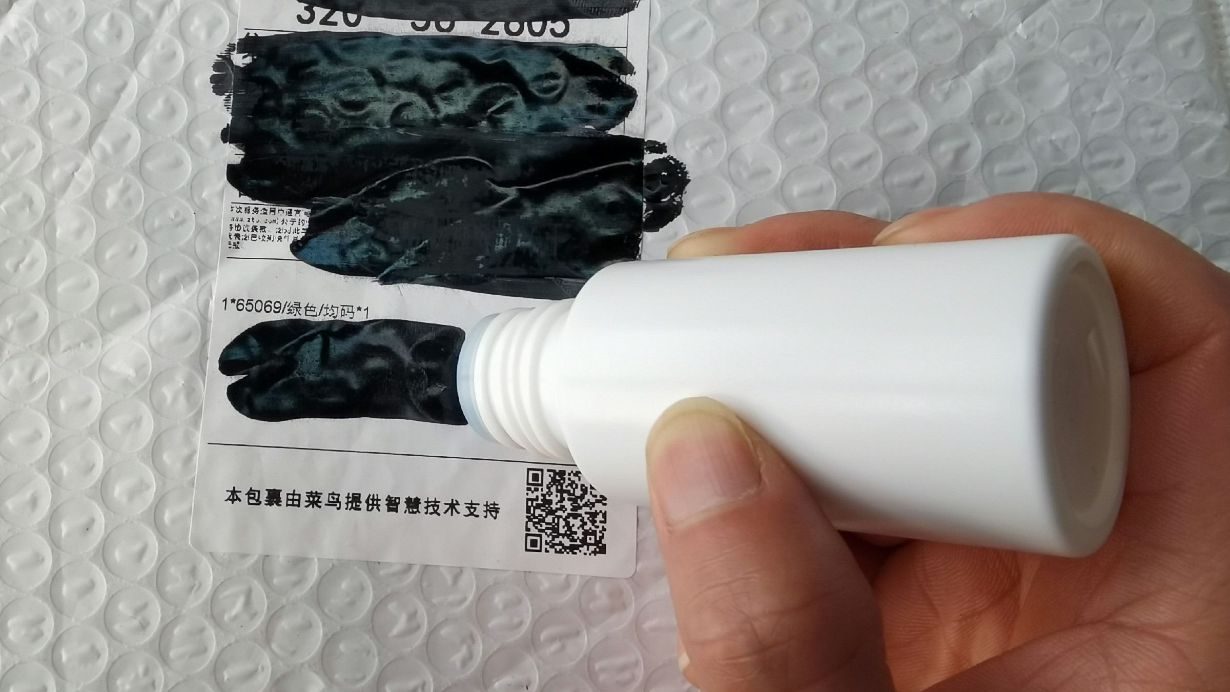 50ml Refillable Plastic Sponge Head Applicator Bottle