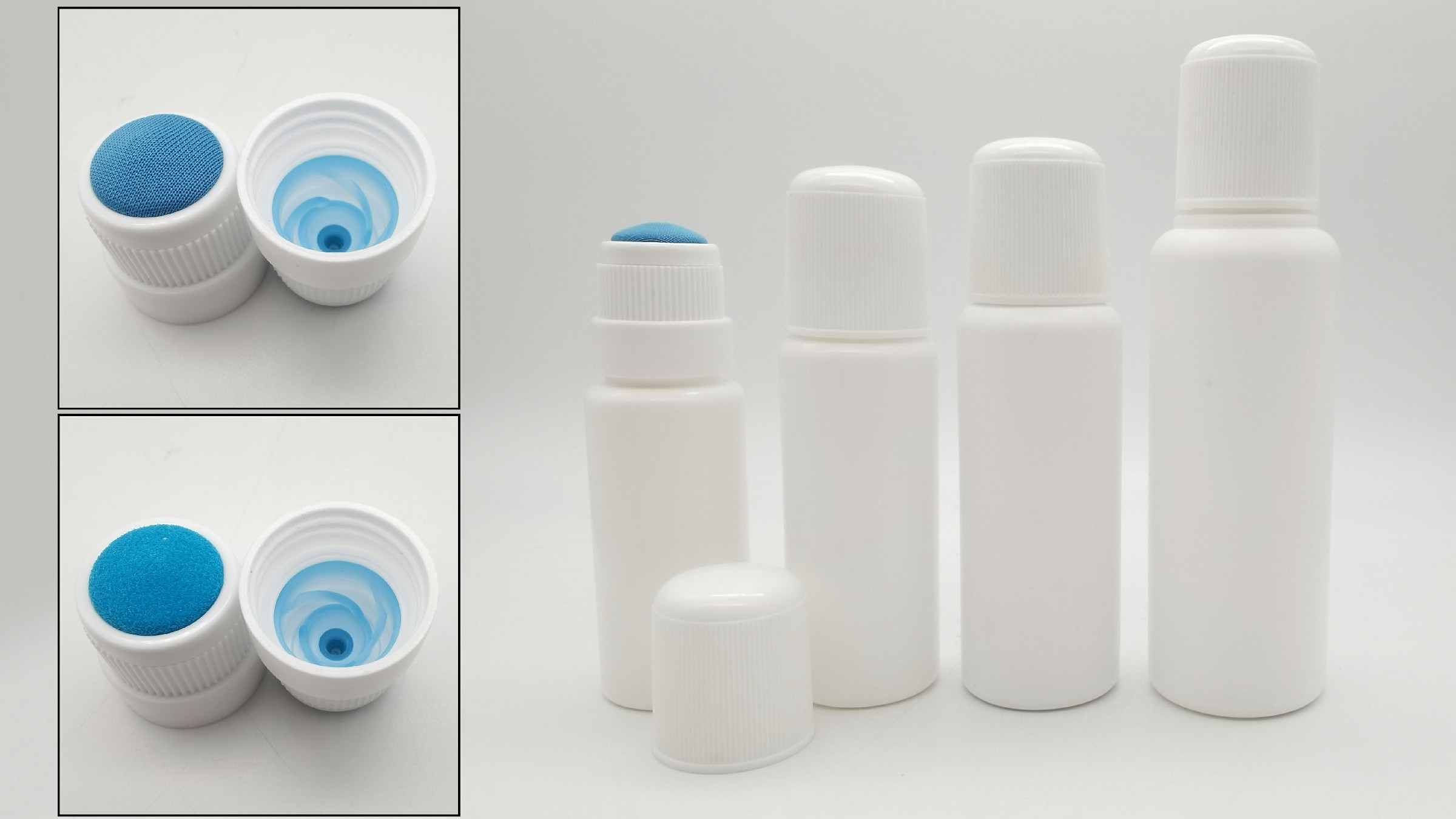 50ml Refillable Plastic Sponge Head Applicator Bottle