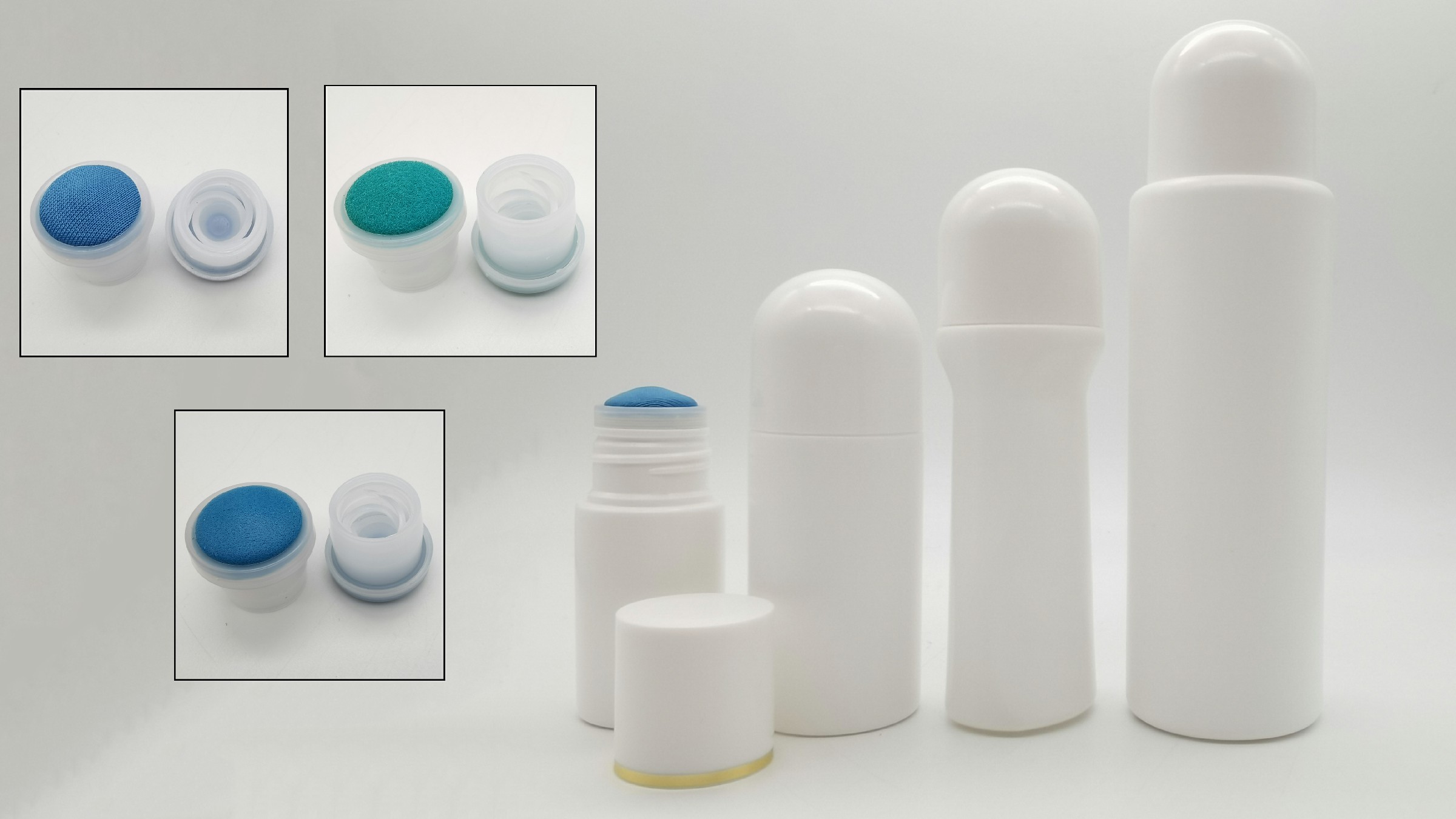 50ml Refillable Plastic Sponge Head Applicator Bottle