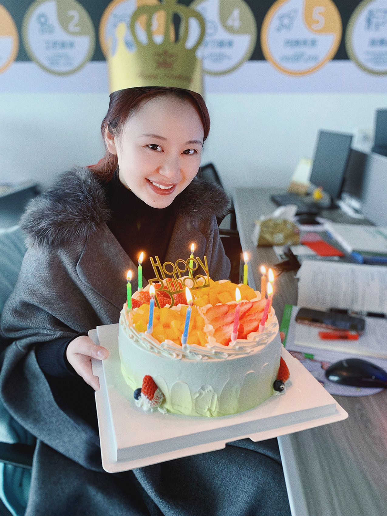 Her name is Erika. She is our top marketing. Today is her birthday.