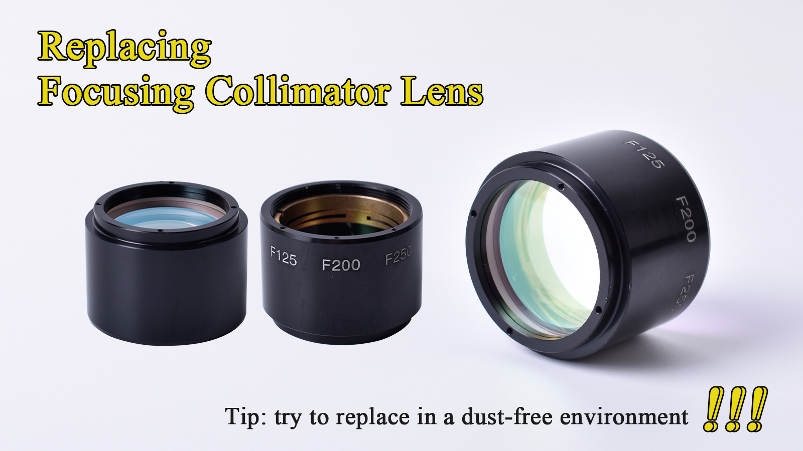 Startnow How To Replace 2PCS Laser Focusing Lens With Holder D30 F100
