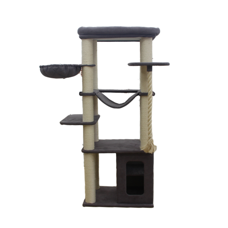 Best Multistory big cat tree with cat house and hammock Company Halflypets