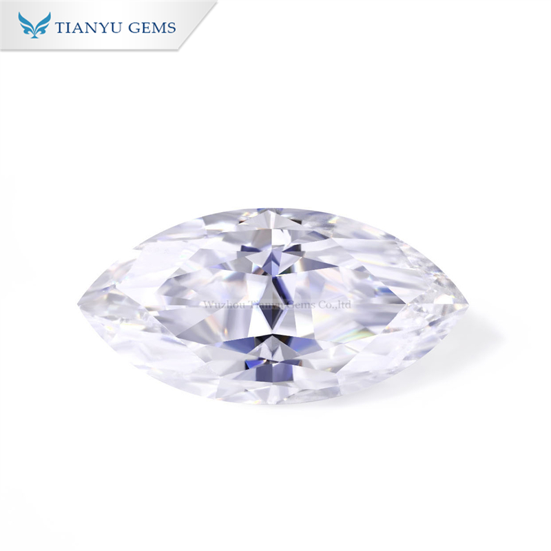 Tianyu Gems 5 10 มม Marquise hybird บดนำแขงตด Moissanite Diamond