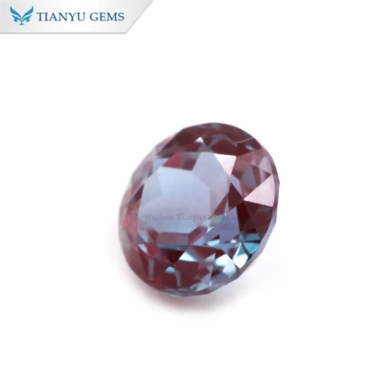 Alexandrite De Laboratoire 27.30 Ct Ronde à Facettes - Pierre En Vrac
