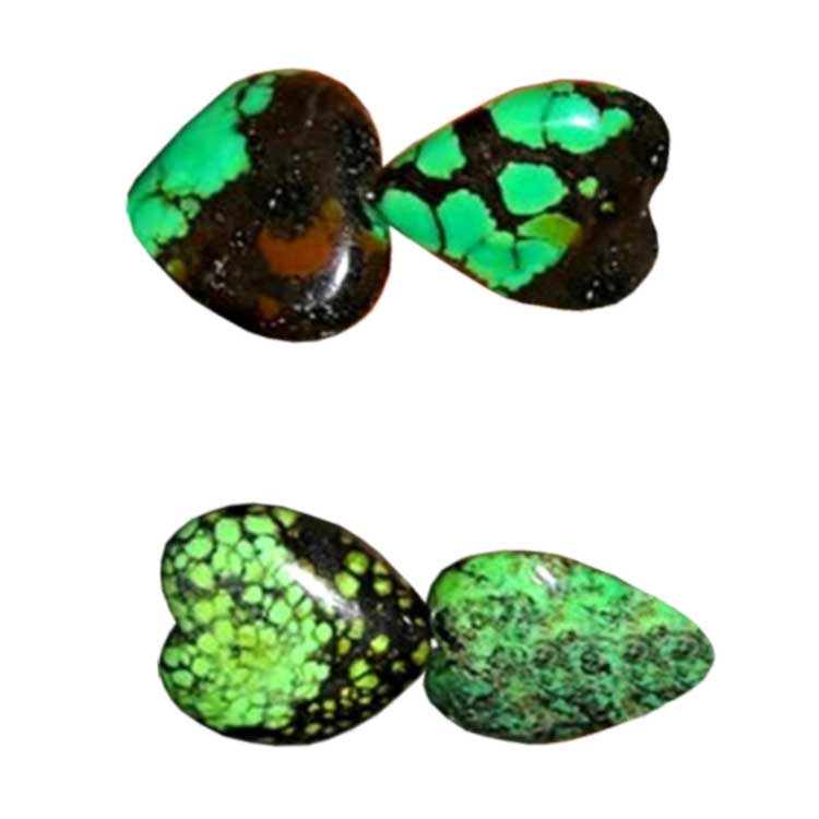 Көтерме баға бойынша көгілдір жүрек моншақтар | ZH Gems 8