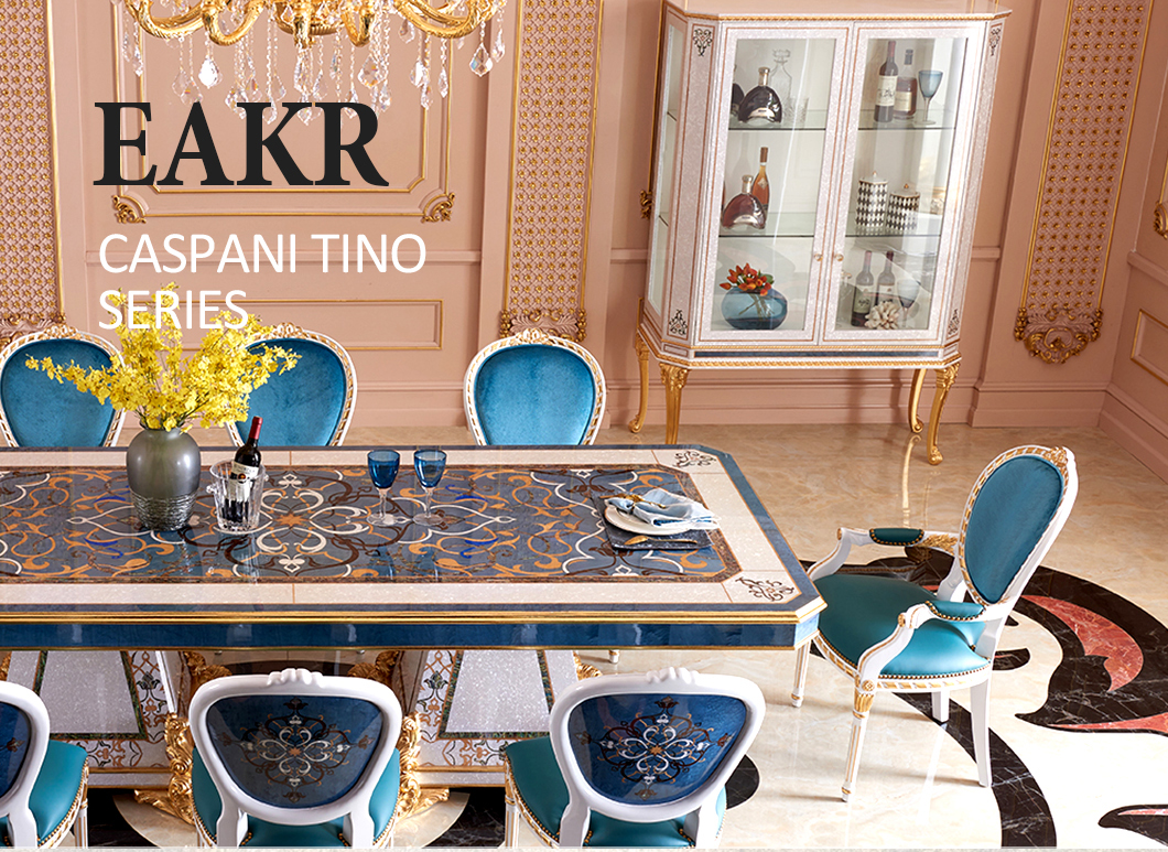 Luxury Dining Table Set 10 / 12 / 14 / 16 / 18 Seater Chairs Classic Carved Gold High Gloss Veneer