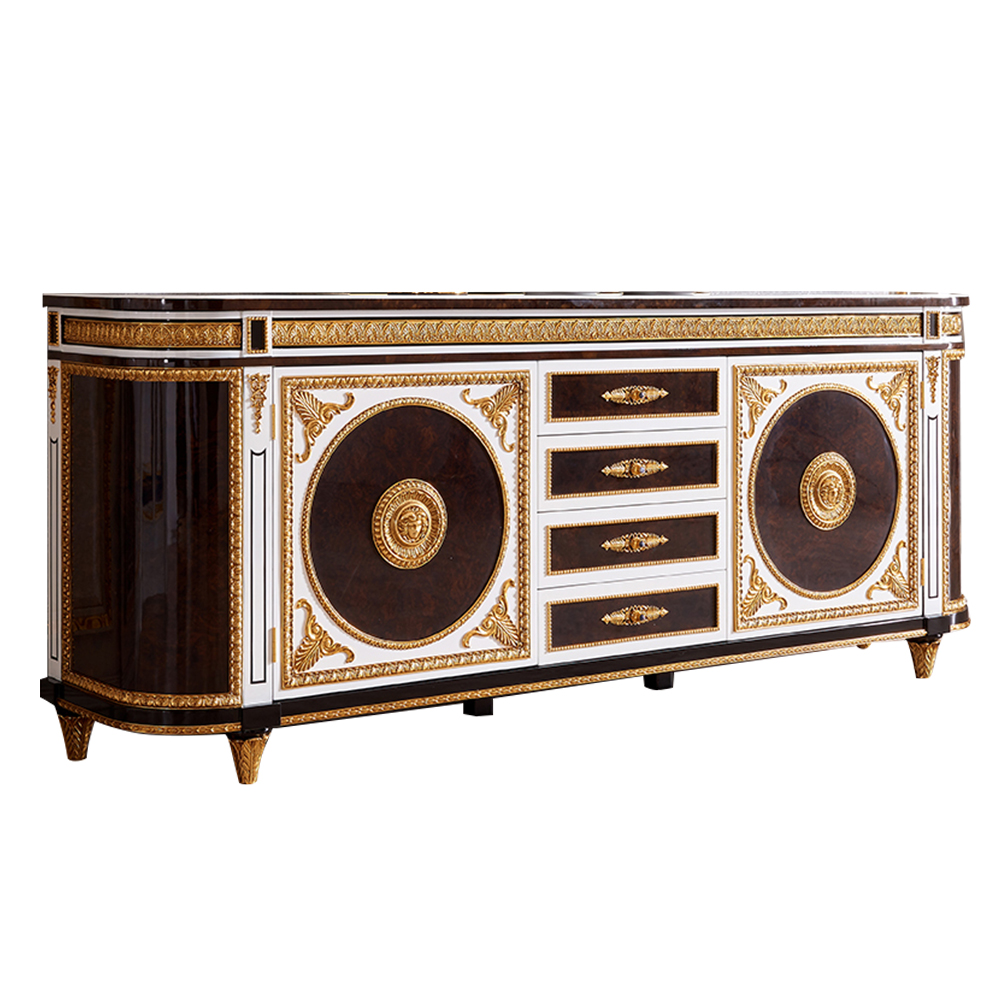 Elegant Style Simple Comfortable & Flower Stand Living Cabinet