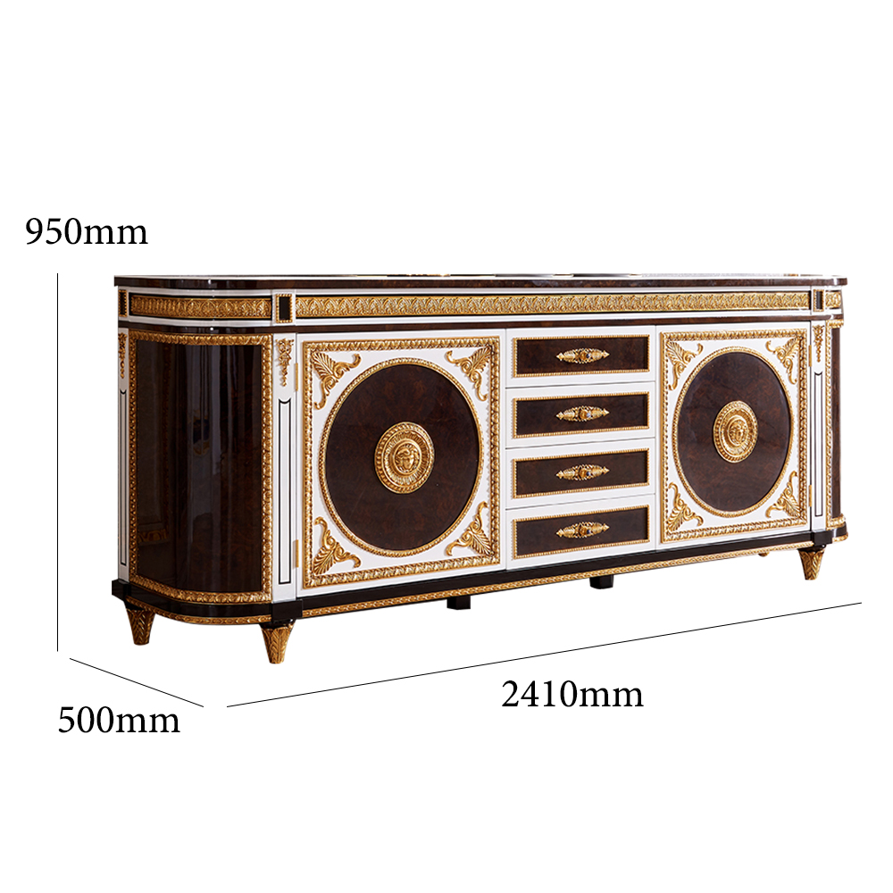 Elegant Style Simple Comfortable & Flower Stand Living Cabinet