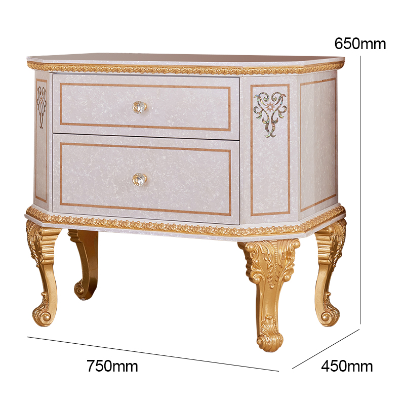 King size classic furniture bedroom set luxury solid wooden bed antique wood beds