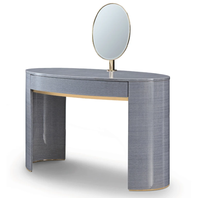 white christmas dresses Stylish Dressing Table With Ottoman In Steel  Indian Nest