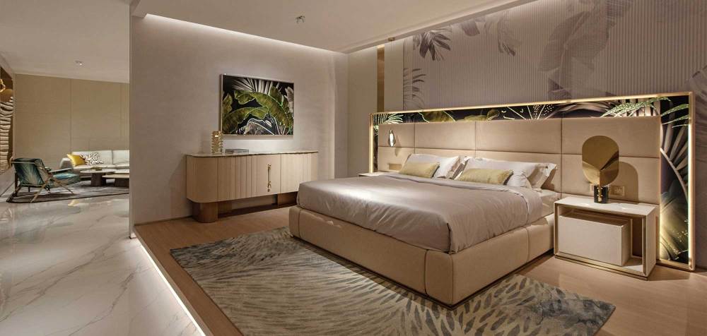 Luxury Master Suite with Integrated Lighting